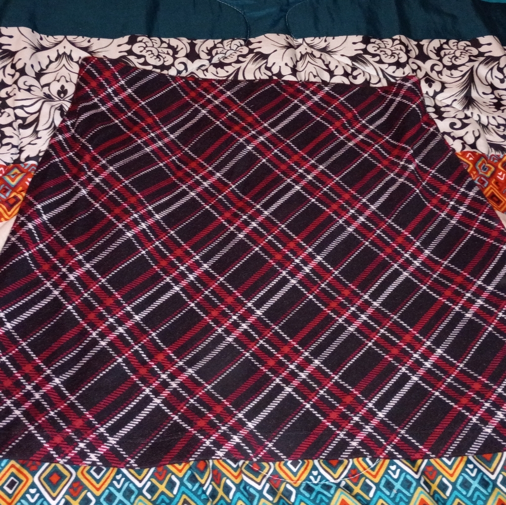 Free People Plaid Preppy School Girl Barbie L Mini Skirt 12 Emo Party Rock Roll